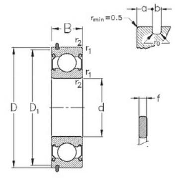 Подшипник 6200-2Z-NR NKE