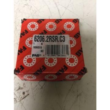 NEW,  FAG  BEARING  P/N 6206.2RSR.C3