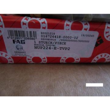 FAG NUP224-E-TVP2, Straight Bore Radial Bearing