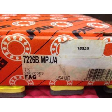 FAG NTN JAPAN BEARING 7226-B-MP-UA Angular Contact Ball Bearing, Bore 130 mm