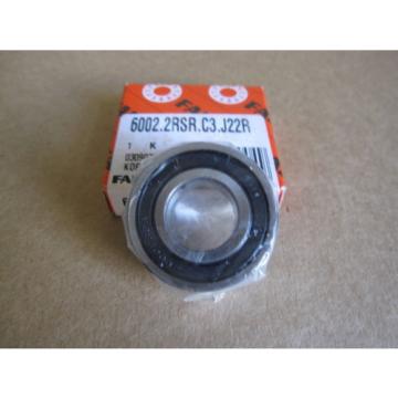 FAG 6002-2RS-C3 J22R Single Row Ball Bearing Double Sealed