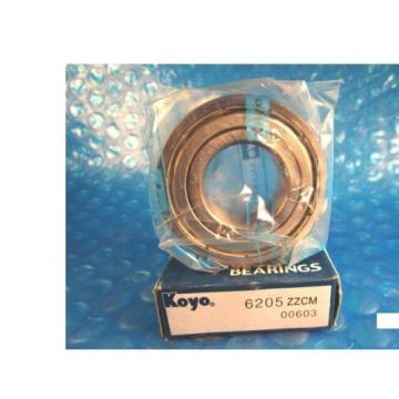 KOYO 6205 ZZ CM, 2Z ,2ZR (=2 Timken 205KDD, SKF, NSK, FAG, NTN)