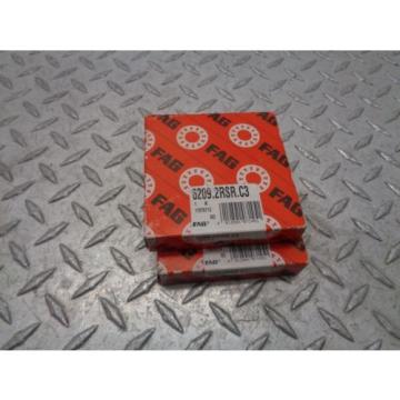 FAG 6209.2RSR.C3 BALL BEARING *LOT OF 2*