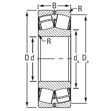 Timken TAPERED ROLLER 23160EJW33W40W45AC2    