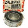 NIB FAG 6303.2RSR.C3 DEEP GROOVE BALL BEARING 17MM X 47MM X 14MM