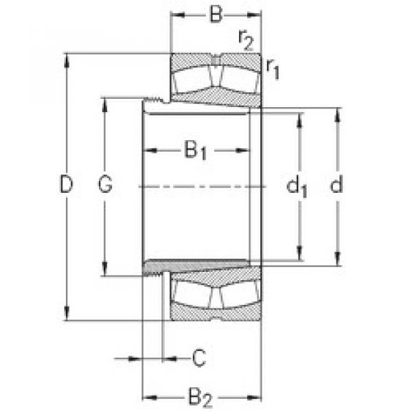 Подшипник 22216-E-K-W33+AH316 NKE #1 image