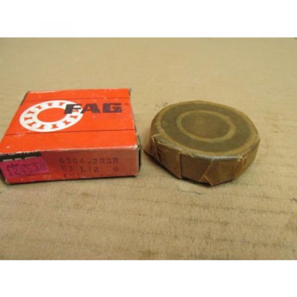 NIB FAG 63042RSRC3 BEARING RUBBER SEALED 6304 2RSR C3 63042RS 20x52x15 mm #3 image