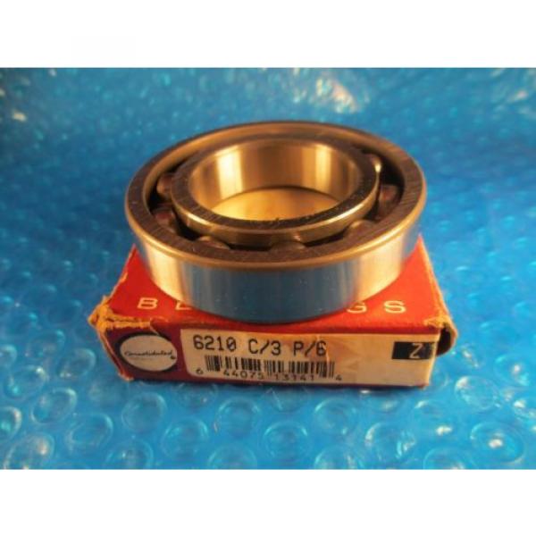 Consolidated 6210 C3 P/6, P6, Single Row Radial Bearing (=2 Precision Fag MFG), #3 image