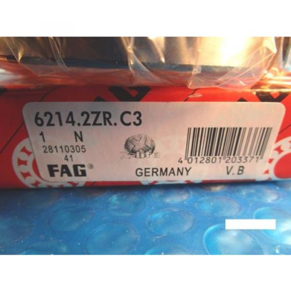 Fag 6214-2ZR C3, Single Row Ball Bearing(=2 SKF 2Z, NSK ZZ,NTN,Fafnir 214KDD) #2 image