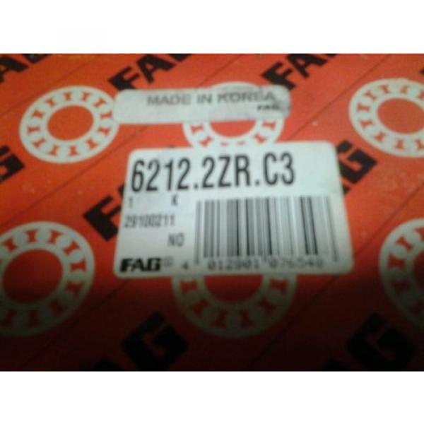 FAG Single Row Deep Groove Ball Bearing 6212.2ZR.C3 60mm NIB #5 image