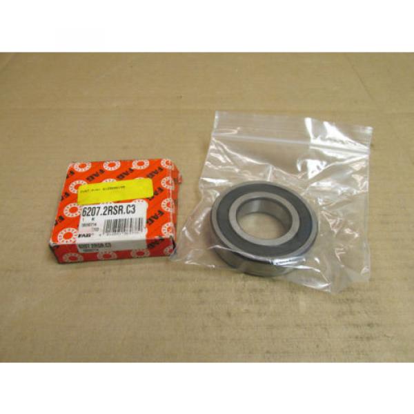 NIB FAG 6207 2RSR C3 BEARING DOUBLE RUBBER SHIELD 62072RS R 35x72x17 mm NEW #3 image