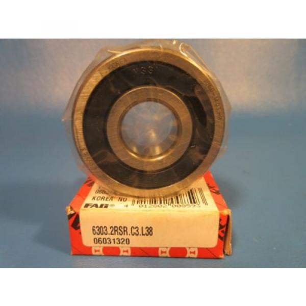 FAG 6303 2RSR C3 Deep Groove Ball Bearing, Single Row Radial (INA, Schaeffler) #1 image