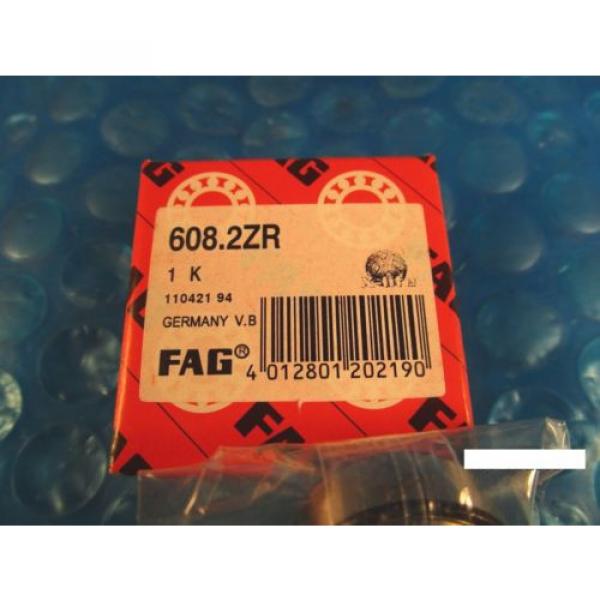 FAG 608 2ZR Deep Groove Roller Bearing 2Z, ZZ (NTN,SKF,Nachi, NSK) #2 image