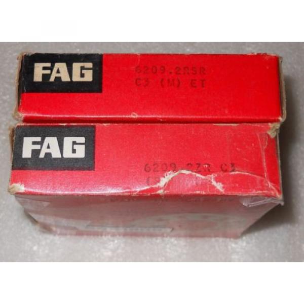 New NIB (surplus old stock) Lot of 2 NTN JAPAN BEARING  FAG 6209.2RSR 6209 2RSR #4 image