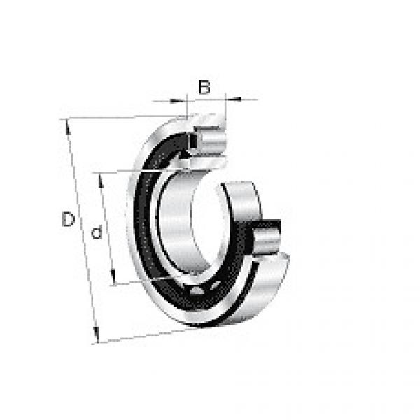 NU307-E-M1-C3 FAG Cylindrical roller bearing #5 image